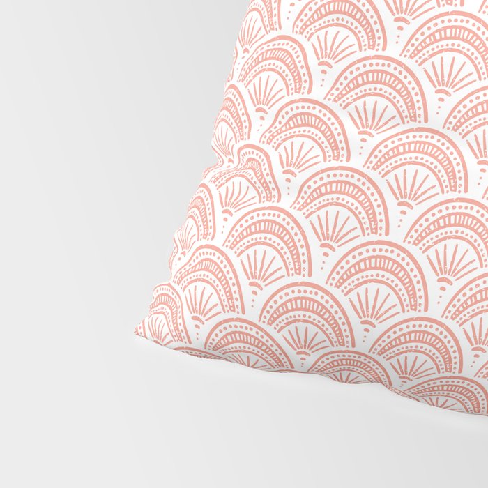 Coastal Deco . Coral Pillow Sham Gallery Image 4