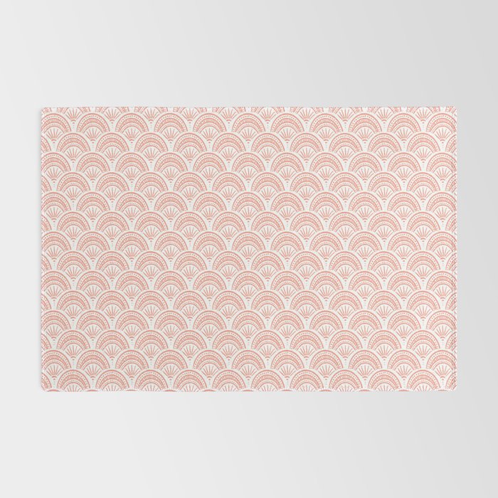 Coastal Deco . Coral Rug Gallery Image 2