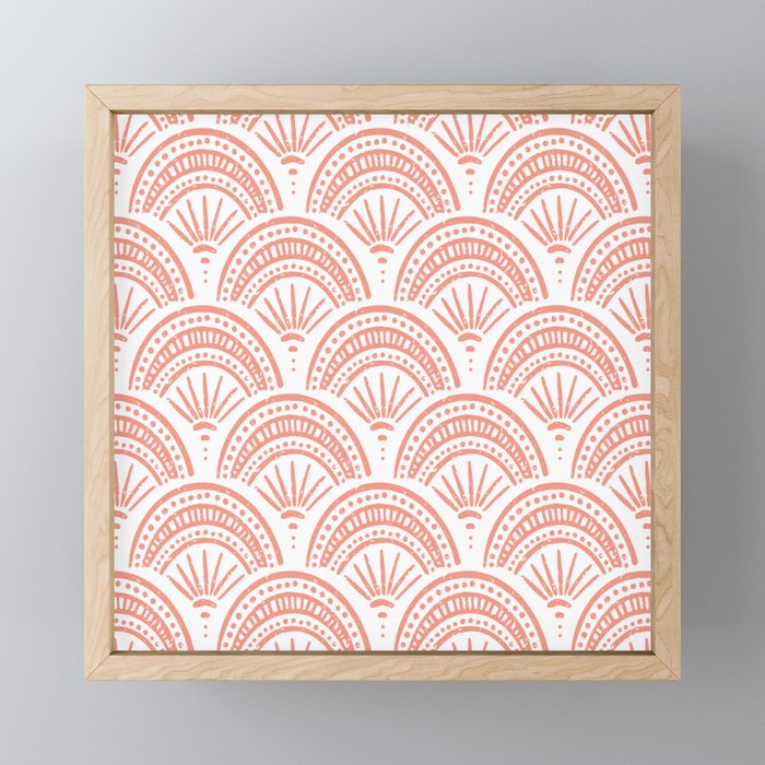 Coastal Deco . Coral Mini Art Print Gallery Image 1