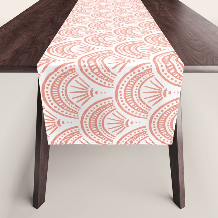 Coastal Deco . Coral Table Runner Gallery Image 1