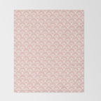 Coastal Deco . Coral Throw Blanket Gallery Image 2