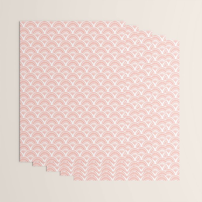 Coastal Deco . Coral Wrapping Paper Gallery Image 3