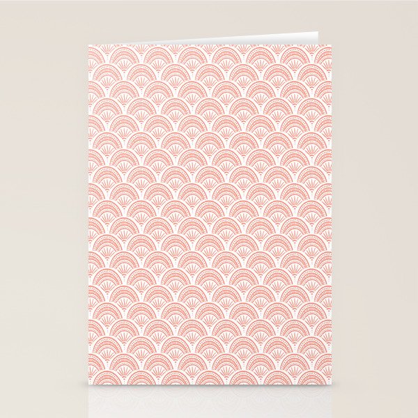 Coastal Deco . Coral Stationery Card Gallery Image 1