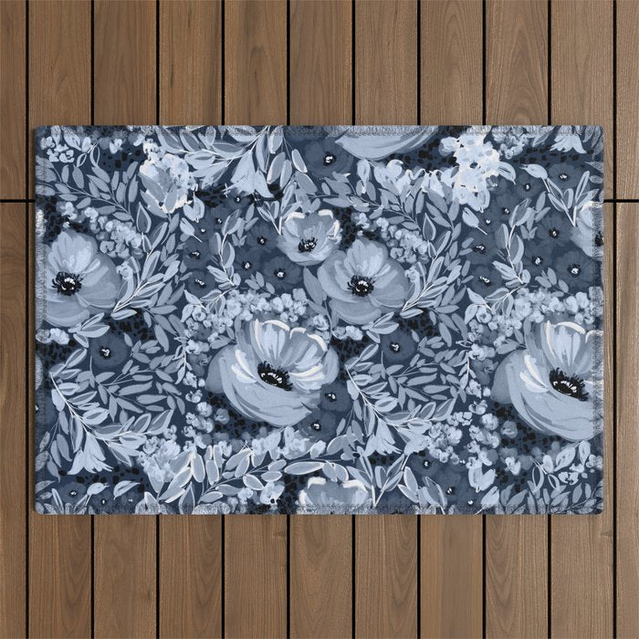 Midnight Blooms Outdoor Rug Gallery Image 1
