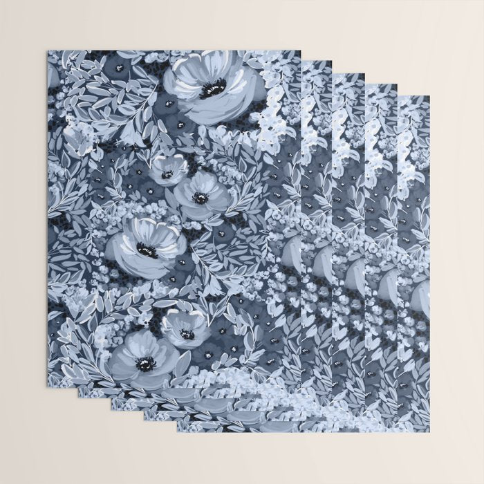 Midnight Blooms Wrapping Paper Gallery Image 3