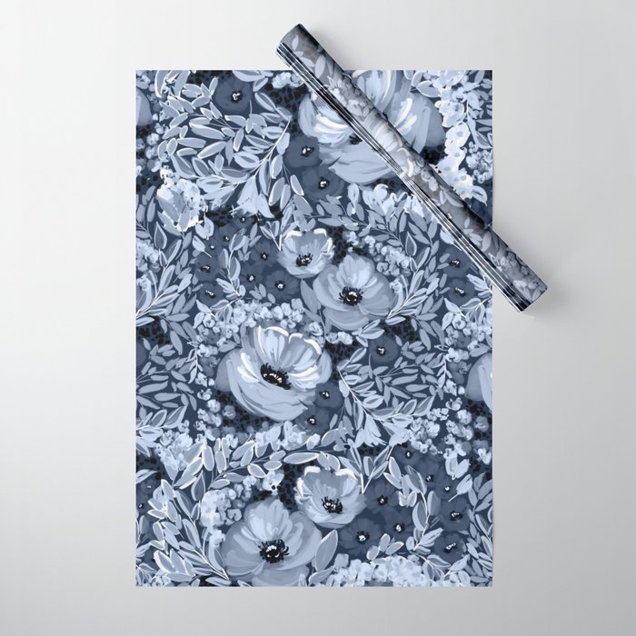 Midnight Blooms Wrapping Paper Gallery Image 1
