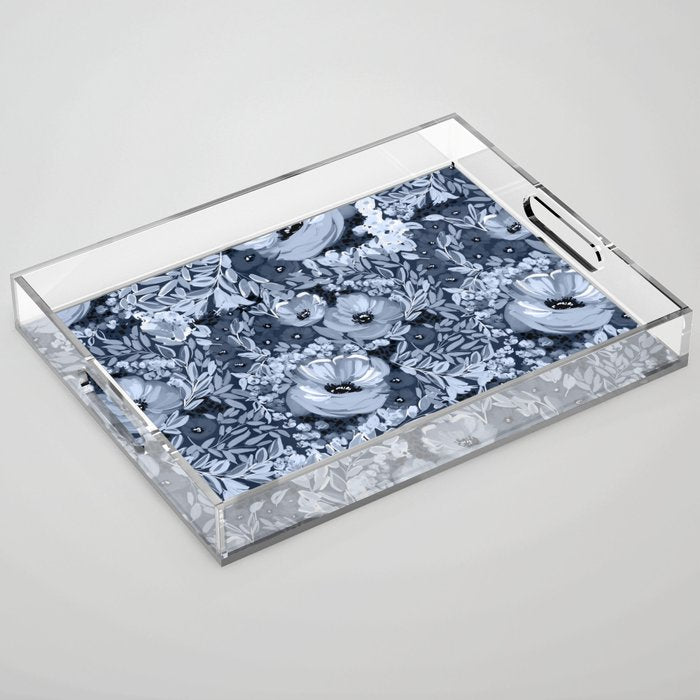 Midnight Blooms Acrylic Tray Gallery Image 1