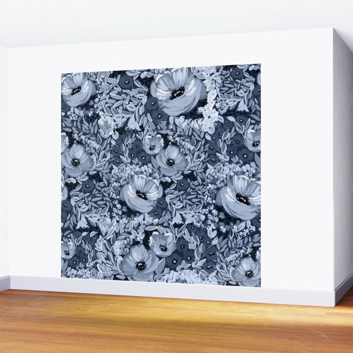 Midnight Blooms Wall Mural Gallery Image 2