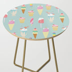 Vintage Ice Cream Pattern Side Table Gallery Image 2