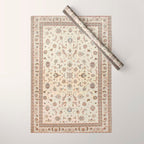 Antique Persian Delicate Ivory Cream  Wrapping Paper Gallery Image 1