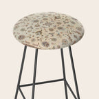 Antique Persian Delicate Ivory Cream  Stool Gallery Image 2