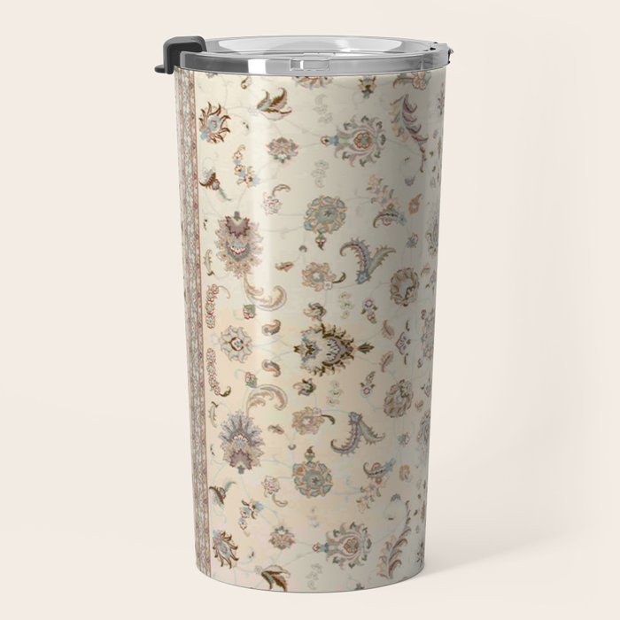 Antique Persian Delicate Ivory Cream  Travel Mug Gallery Image 3