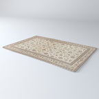 Antique Persian Delicate Ivory Cream  Rug Gallery Image 3