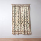Antique Persian Delicate Ivory Cream  Window Curtain Gallery Image 3