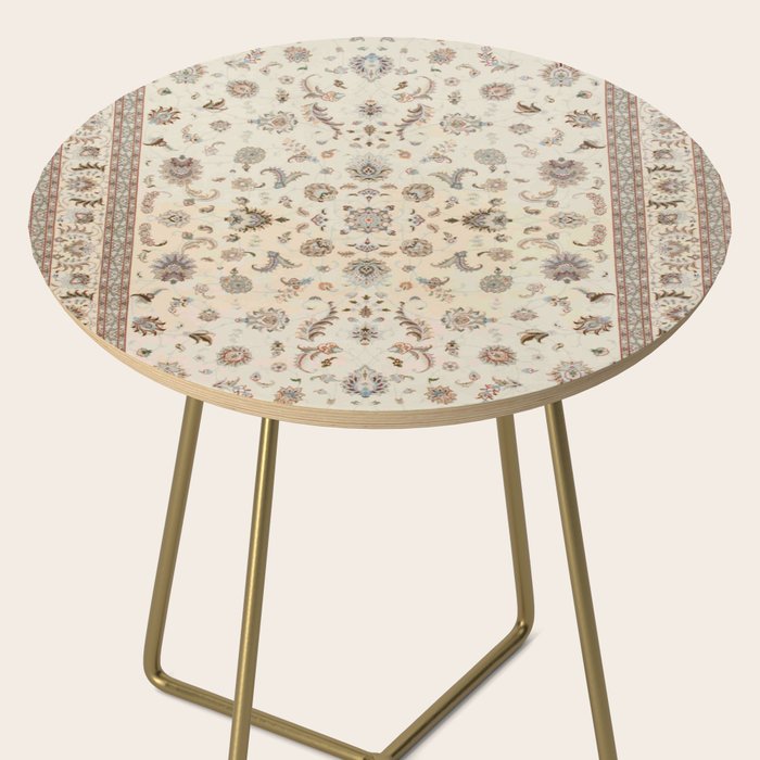 Antique Persian Delicate Ivory Cream  Side Table Gallery Image 2