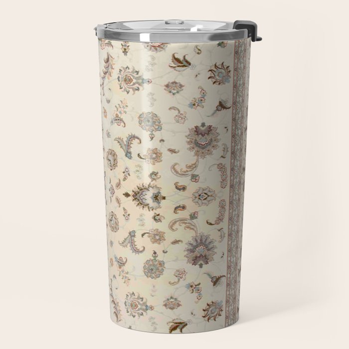 Antique Persian Delicate Ivory Cream  Travel Mug Gallery Image 2