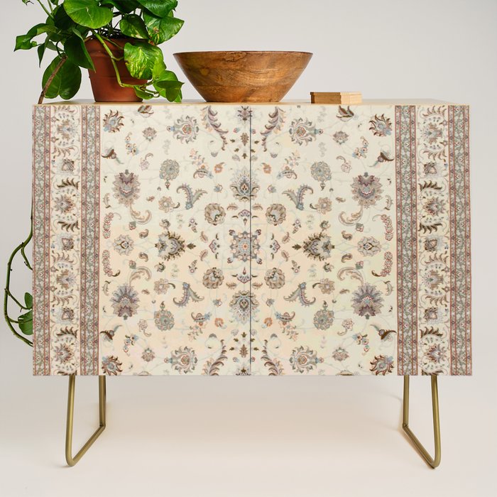 Antique Persian Delicate Ivory Cream  Credenza Gallery Image 1