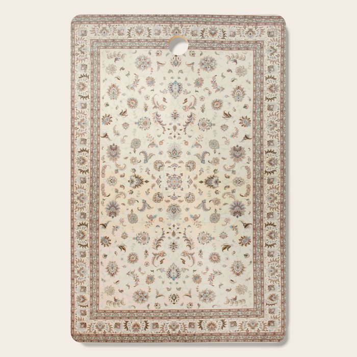 Antique Persian Delicate Ivory Cream  Cutting Board Gallery Image 1