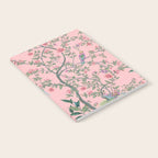 Chinoiserie Pink Fresco Floral Garden Birds Oriental Botanical Notebook Gallery Image 2
