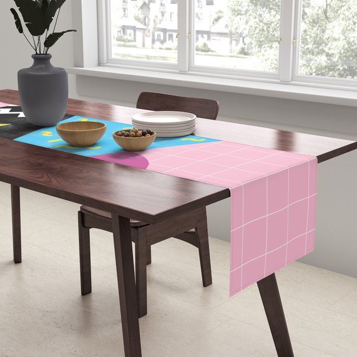 Memphis pattern 63 - 80s / 90s Retro Table Runner Gallery Image 2