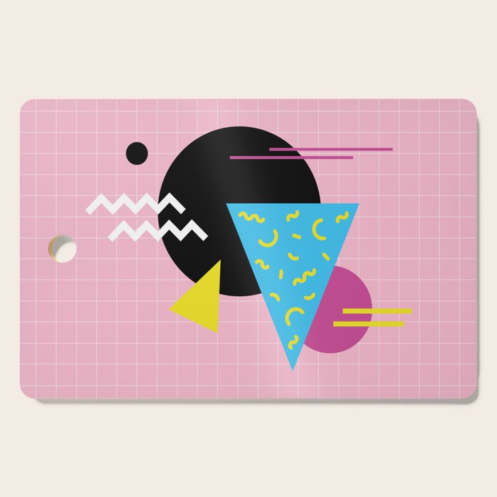Memphis pattern 63 - 80s / 90s Retro Cutting Board Gallery Image 1
