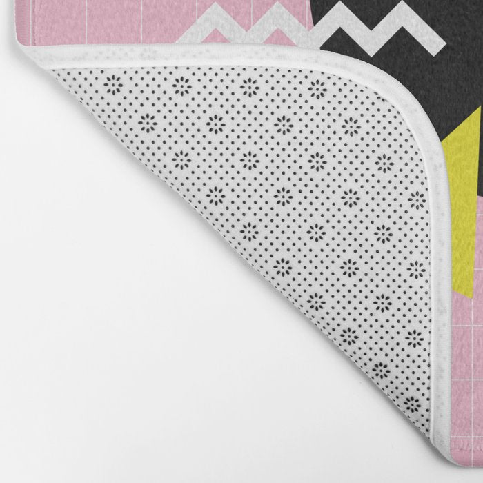 Memphis pattern 63 - 80s / 90s Retro Bath Mat Gallery Image 2