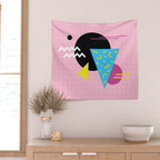 Memphis pattern 63 - 80s / 90s Retro Wall Tapestry Gallery Image 2