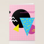 Memphis pattern 63 - 80s / 90s Retro Stationery Card Gallery Image 2