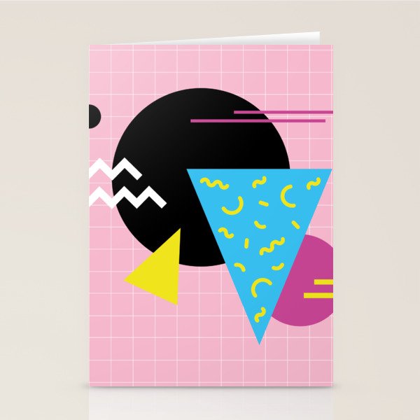 Memphis pattern 63 - 80s / 90s Retro Stationery Card Gallery Image 2
