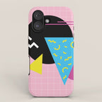 Memphis pattern 63 - 80s / 90s Retro iPhone Case Gallery Image 1