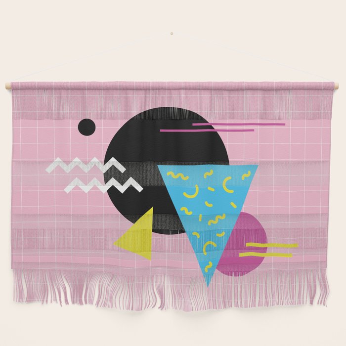 Memphis pattern 63 - 80s / 90s Retro Wall Hanging Gallery Image 1