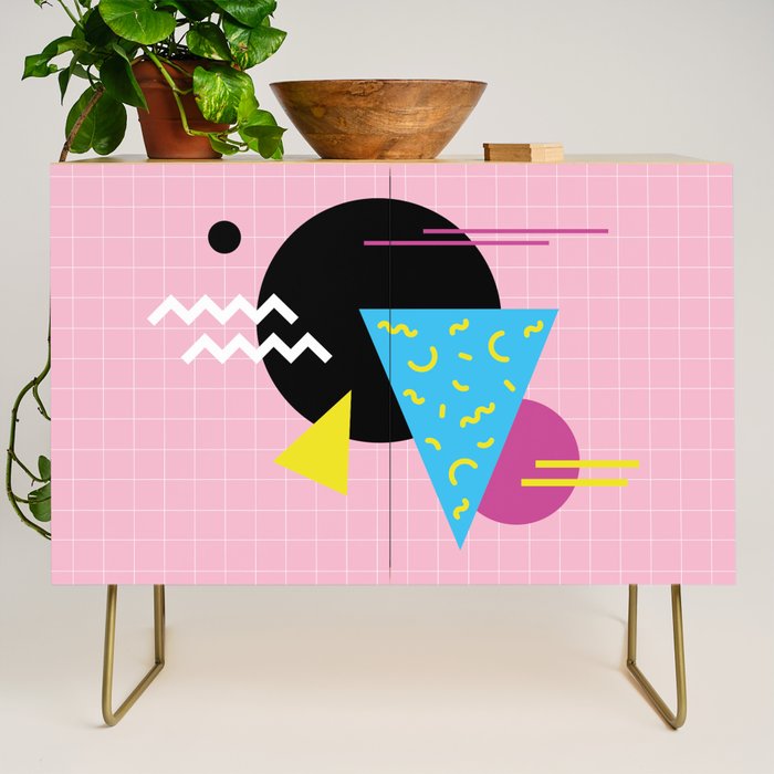 Memphis pattern 63 - 80s / 90s Retro Credenza Gallery Image 1