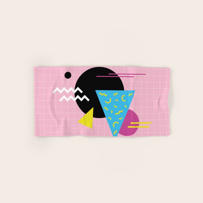 Memphis pattern 63 - 80s / 90s Retro Bath Towel Gallery Image 1