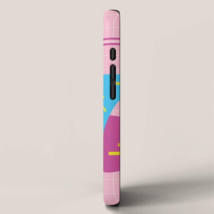 Memphis pattern 63 - 80s / 90s Retro iPhone Case Gallery Image 2