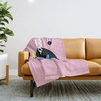 Memphis pattern 63 - 80s / 90s Retro Throw Blanket Gallery Image 1