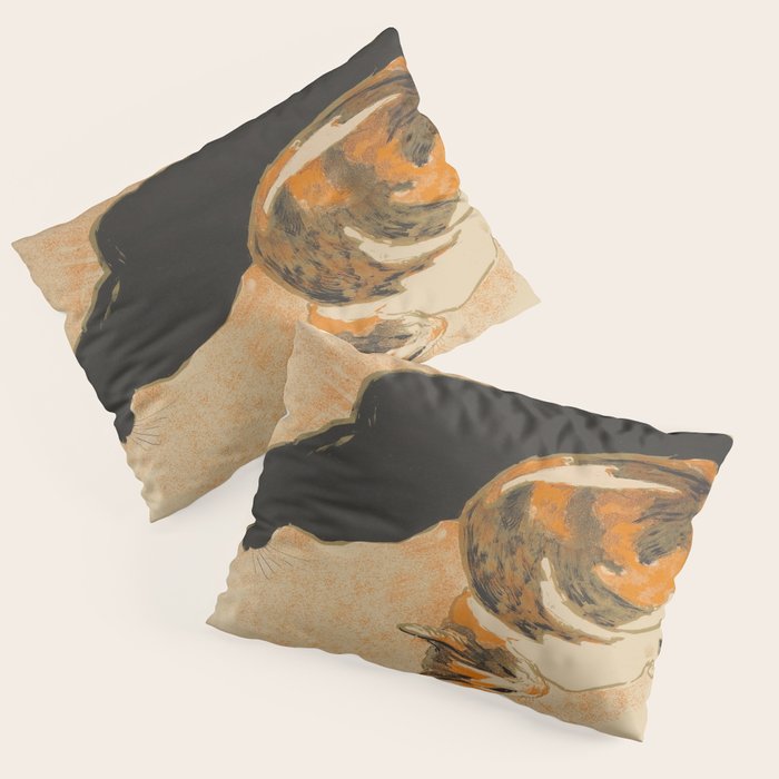 At the Bodiniere Théophile-Alexandre Steinlen 1894 Cat Ink Illustration Pillow Sham Gallery Image 3