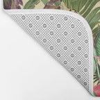 Vintage Tropical Eden on Yellow Bath Mat Gallery Image 2