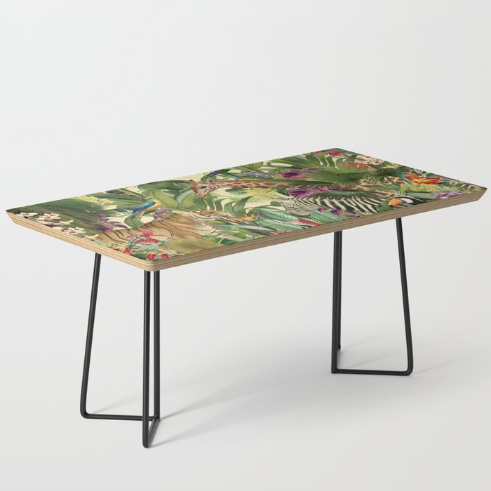 Vintage Tropical Eden on Yellow Coffee Table Gallery Image 1