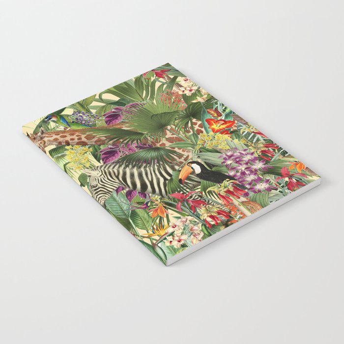 Vintage Tropical Eden on Yellow Notebook Gallery Image 2