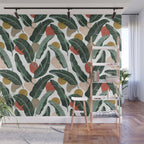 Modern banana leaf Wall Mural Gallery Image 1