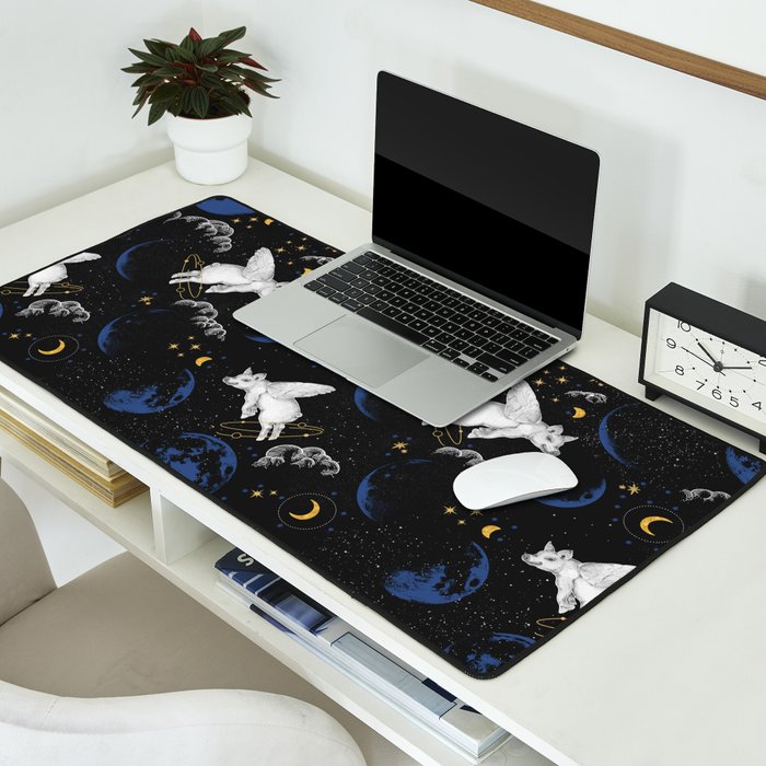 Celestial Pigs of the Night Sky A Desk Mat Gallery Image 2