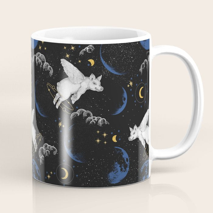 Celestial Pigs of the Night Sky A Coffee Mug Gallery Image 1