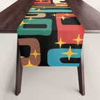 Retro Mid Century Modern Abstract Pattern 223 Table Runner Gallery Image 1