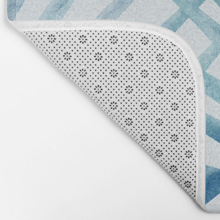 Coastal Palms Watercolor Bath Mat Gallery Image 2