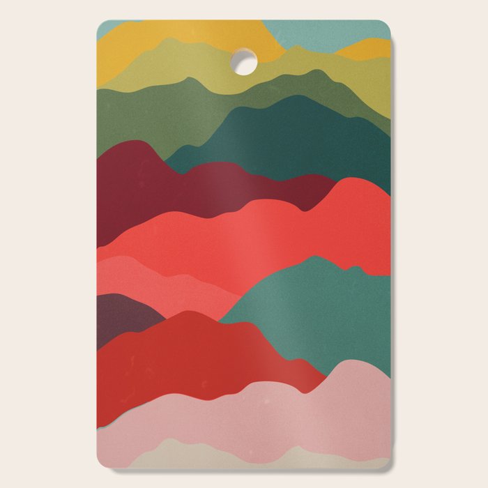 Art Clouds: Mid Century Edition Cutting Board Gallery Image 1