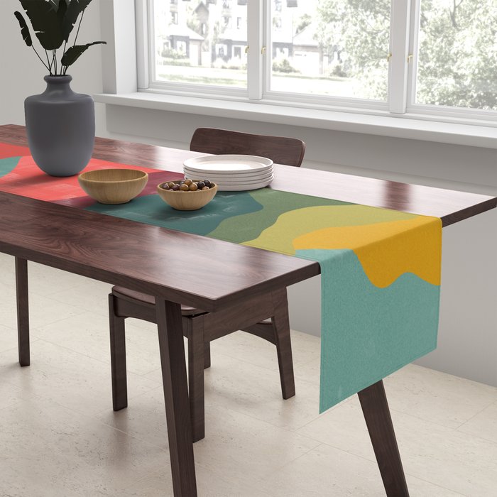 Art Clouds: Mid Century Edition Table Runner Gallery Image 2