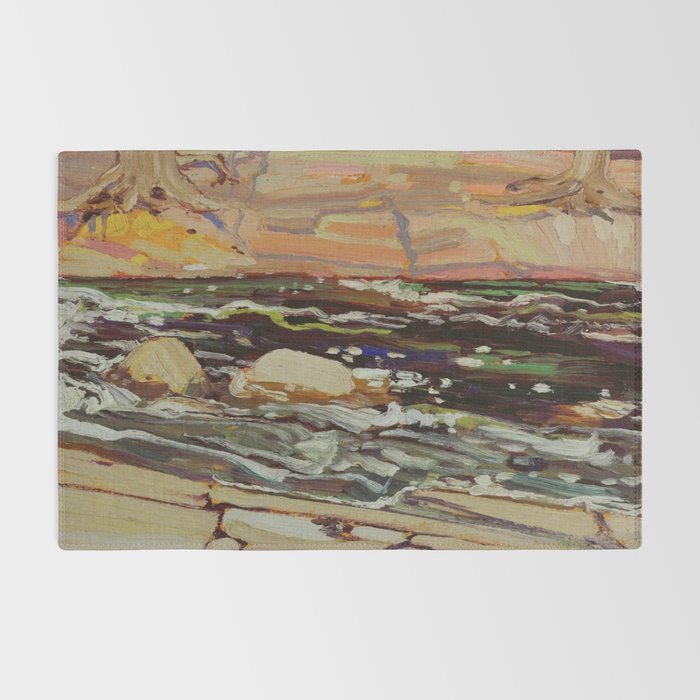 Tom Thomson Dark Waters spring 1916 Canadian Landscape Artist Rug Gallery Image 2