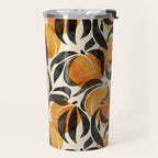 Peaches - marigold & black Travel Mug Gallery Image 2