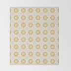 Happy Sunshine - yellow art, sunshine, boho art, bohemian, tile, home decor, yellow, yellow art print Throw Blanket Gallery Image 2