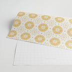 Happy Sunshine - yellow art, sunshine, boho art, bohemian, tile, home decor, yellow, yellow art print Wrapping Paper Gallery Image 2